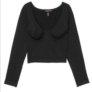 🛹 NWOT VICTORIAS SECRET LNG SLV UNDERWIRE BRA TOP